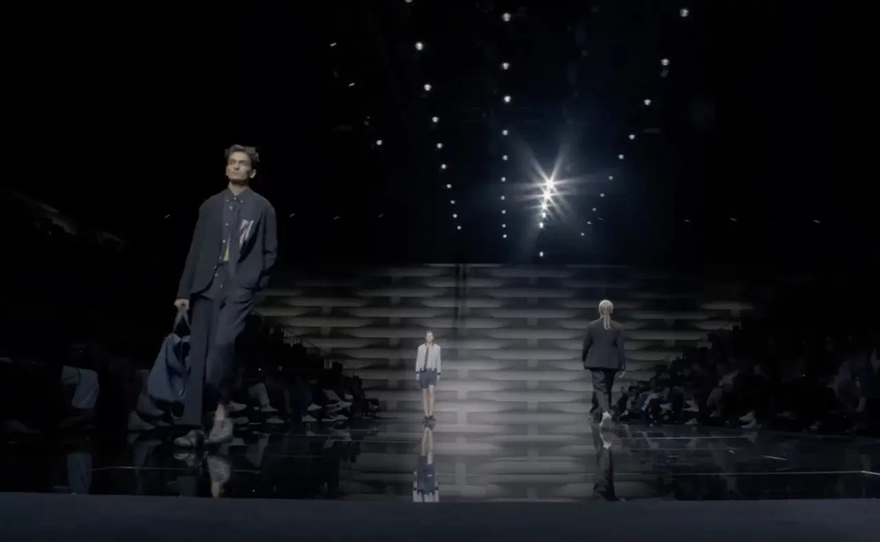 Показ мужской моды The Emporio Armani Spring Summer 2023 Menswear Fashion Show