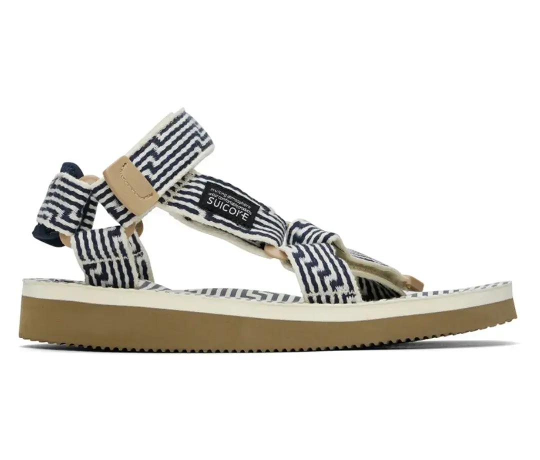 Suicoke Navy & Off-White DEPA-JC01 Sandals