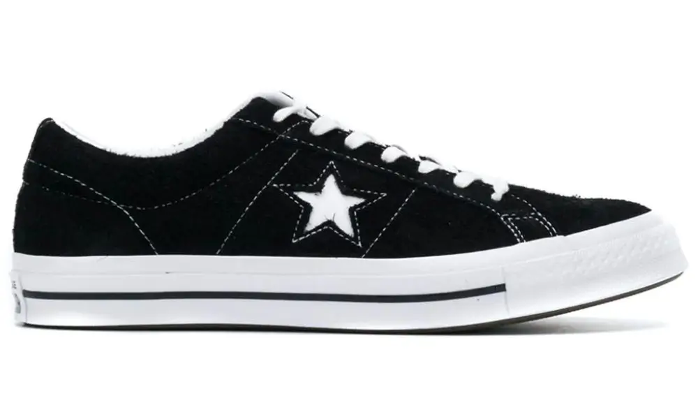 Converse Black One Star Premium Suede Low Top Sneakers