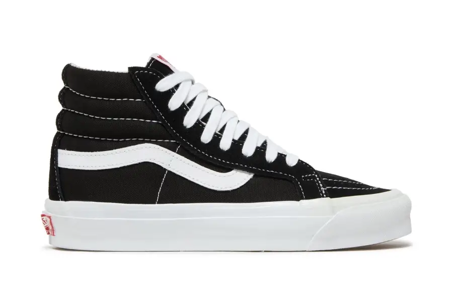 Кроссовки Vans Black OG Sk8-Hi LX Sneakers